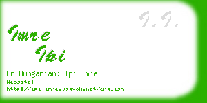 imre ipi business card